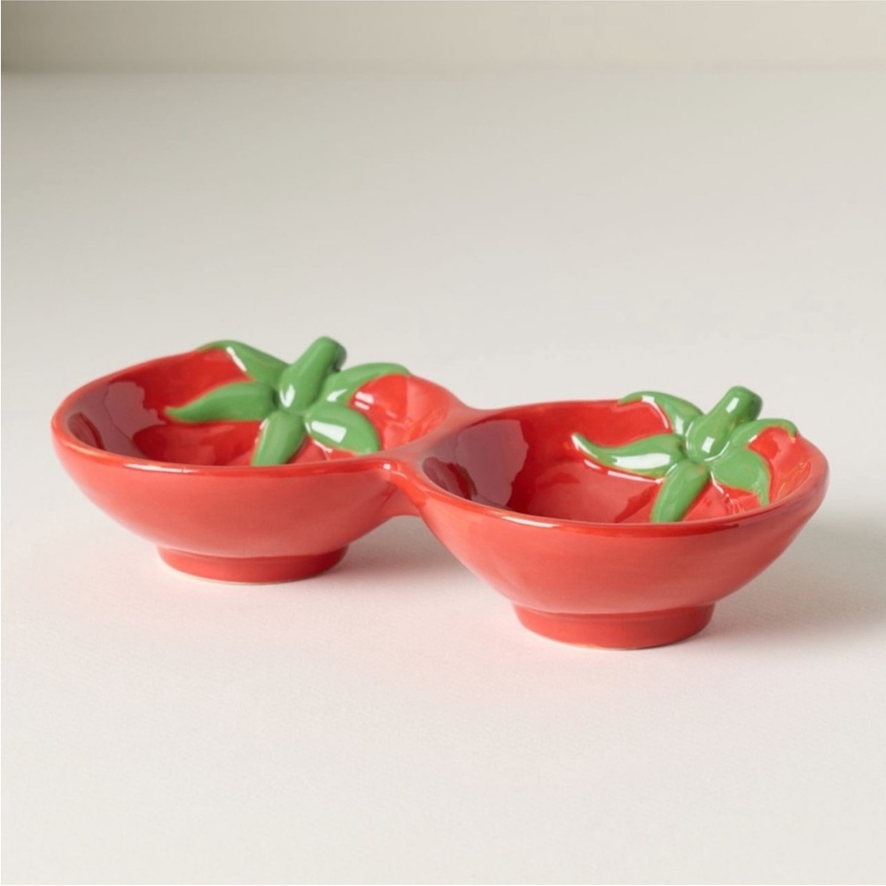ANTHROPOLOGIE NWT dolomite double pinch bowl -